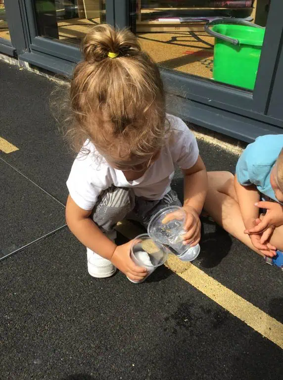 playing with liquids