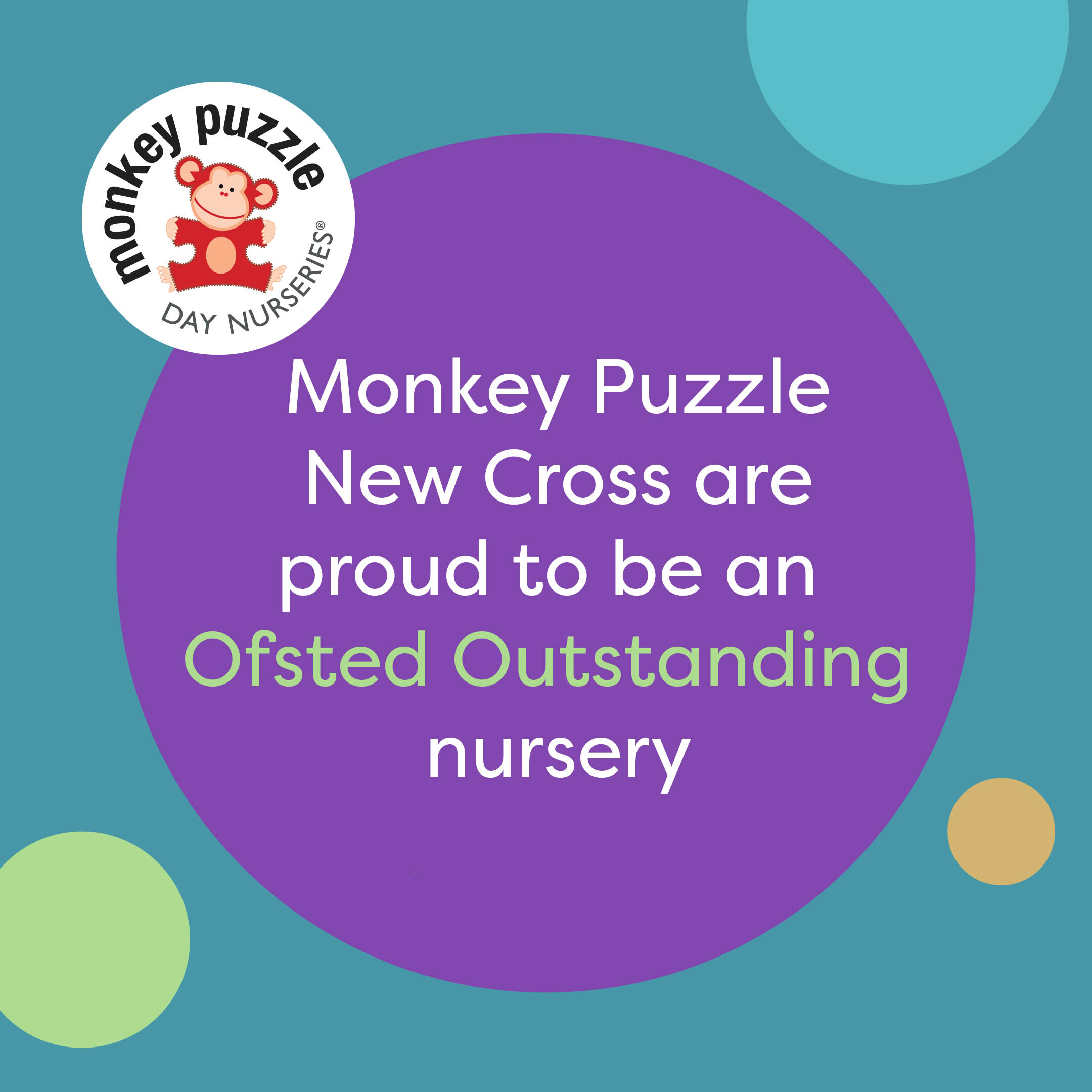 Monkey Puzzle New Cross are proud to be an Ofsted Outstanding nursery
